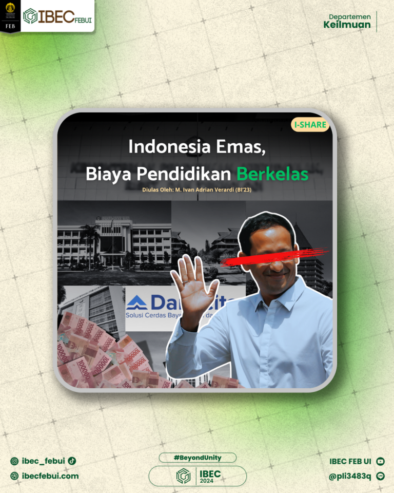 Indonesia Emas, Biaya Pendidikan Berkelas